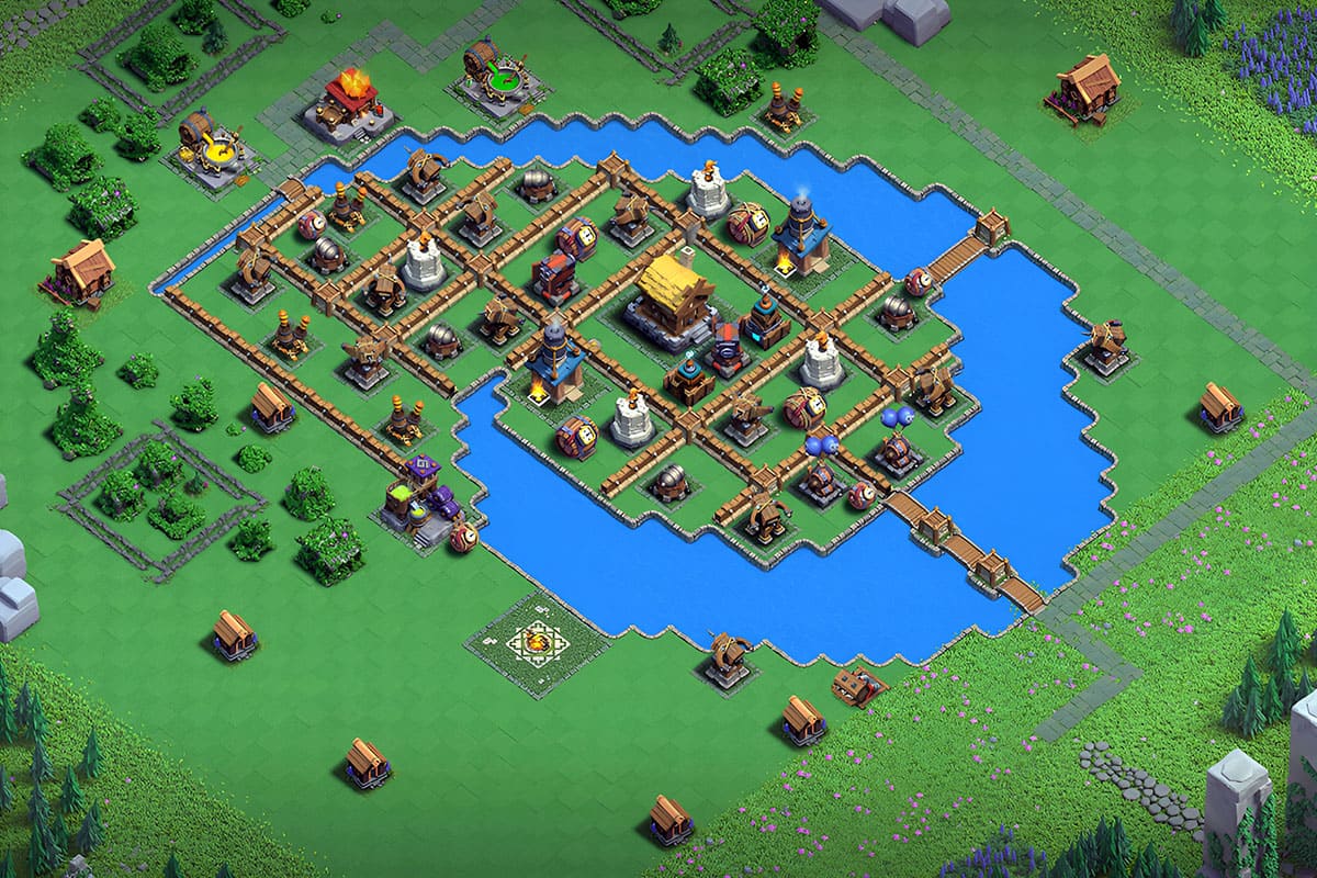 Best Clash of Clans Wizard Valley 2 Layout with Link 2024