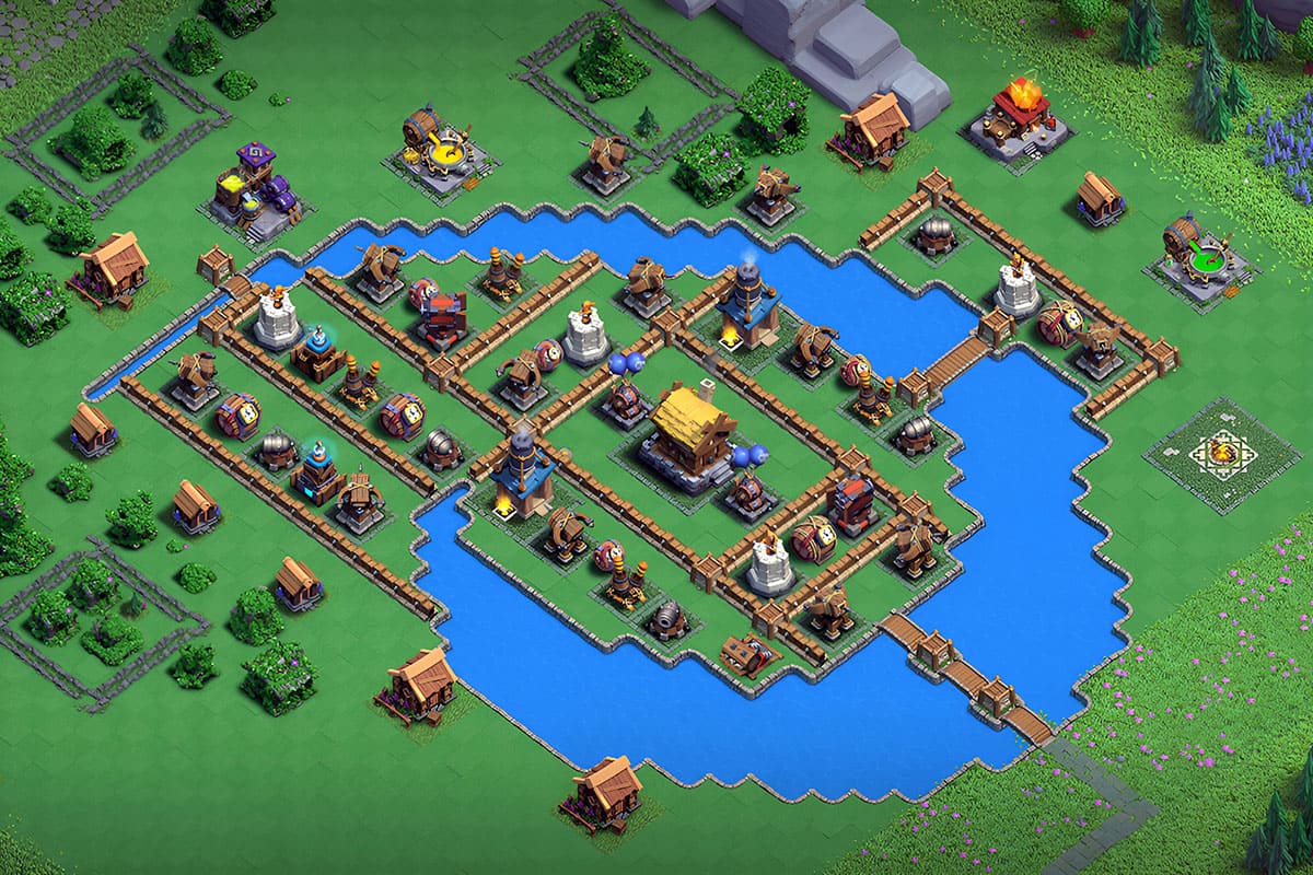 Maxed Wizard Valley Level 2 layout - COC Base