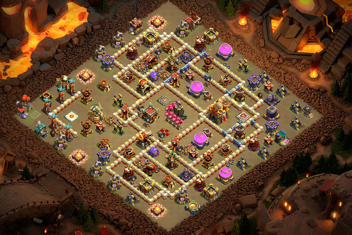 Base de Guerre TH16 Efficace – aperçu du plan TH16