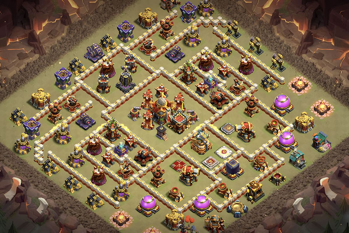 Strengthen Your Village with TH16 Hybrid Base – TH16 layout preview