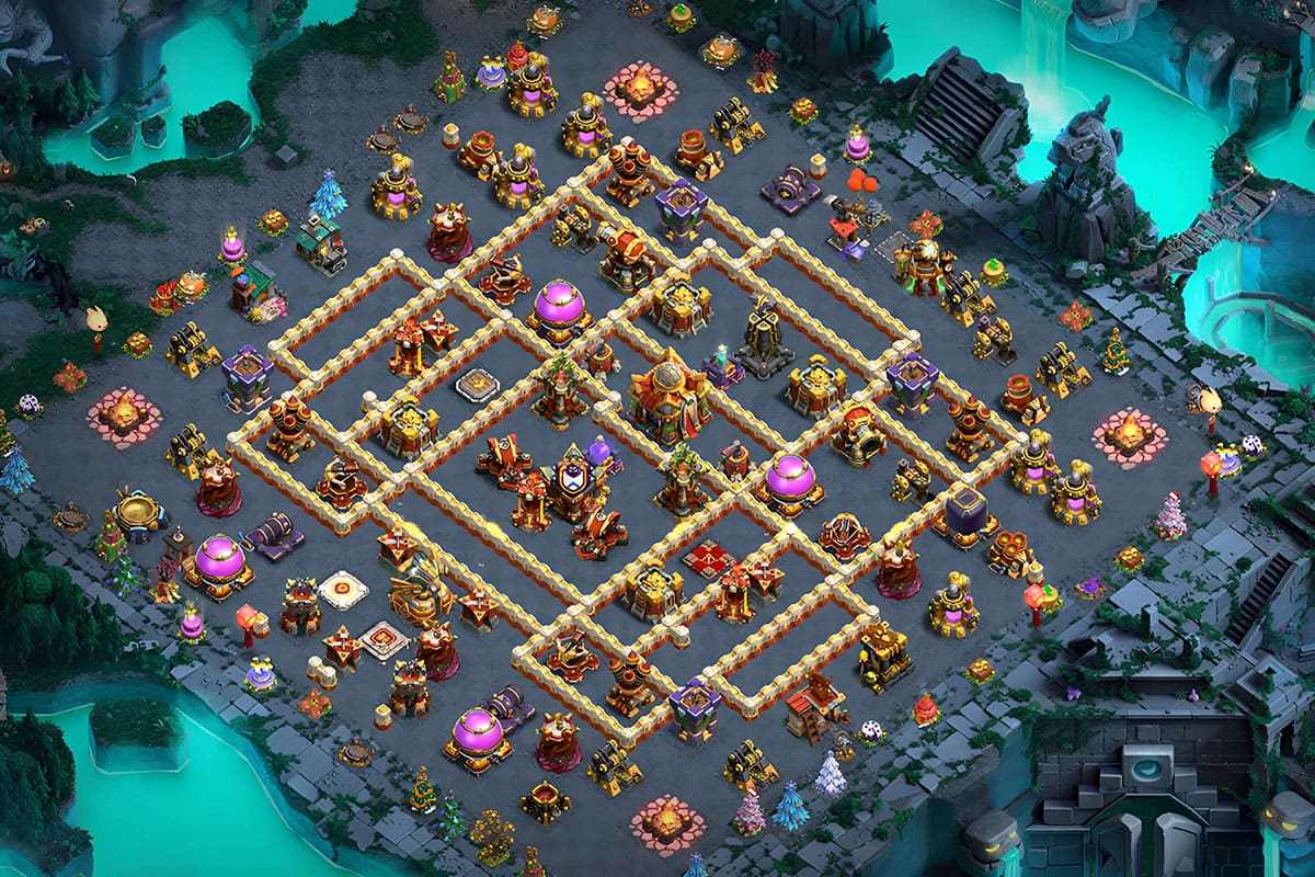 Master the Game with TH16 Hybrid Base – TH16 layout preview
