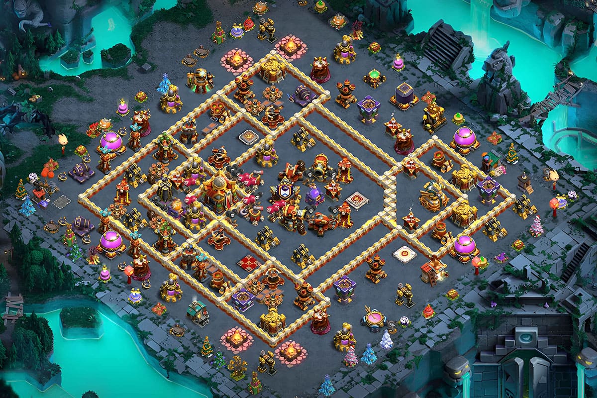Hibrit Düzen ile TH16 Köy Düzeni – TH16 dizilim önizlemesi