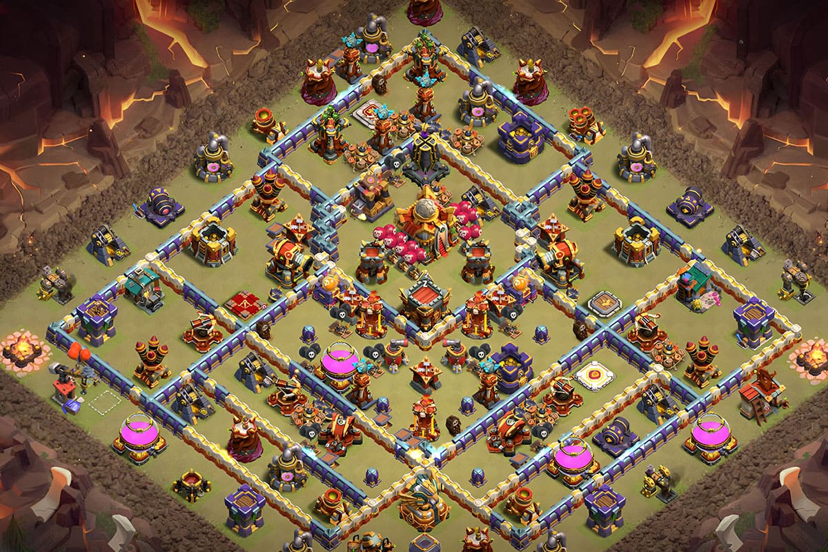 Strengthen Your Defense with TH16 Hybrid Base – TH16 layout preview