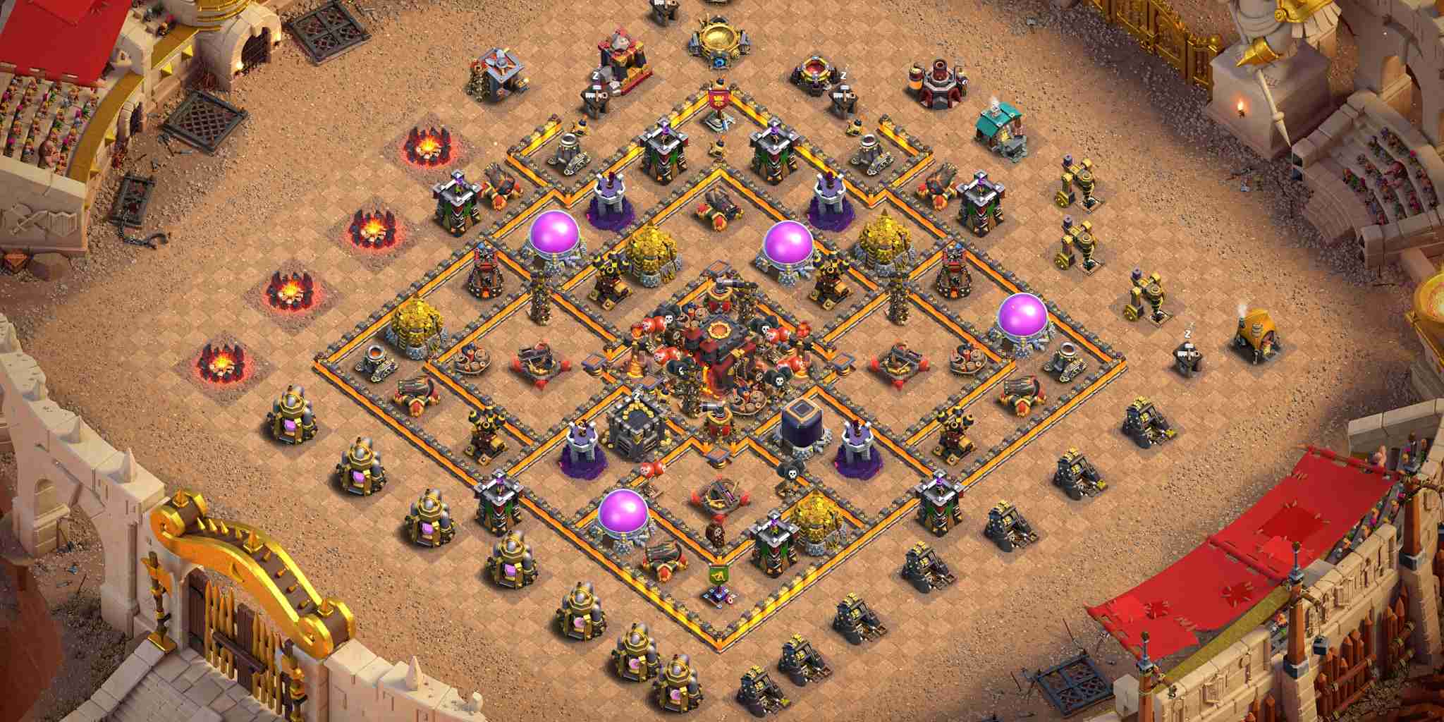Best TH10 Clan War Layout