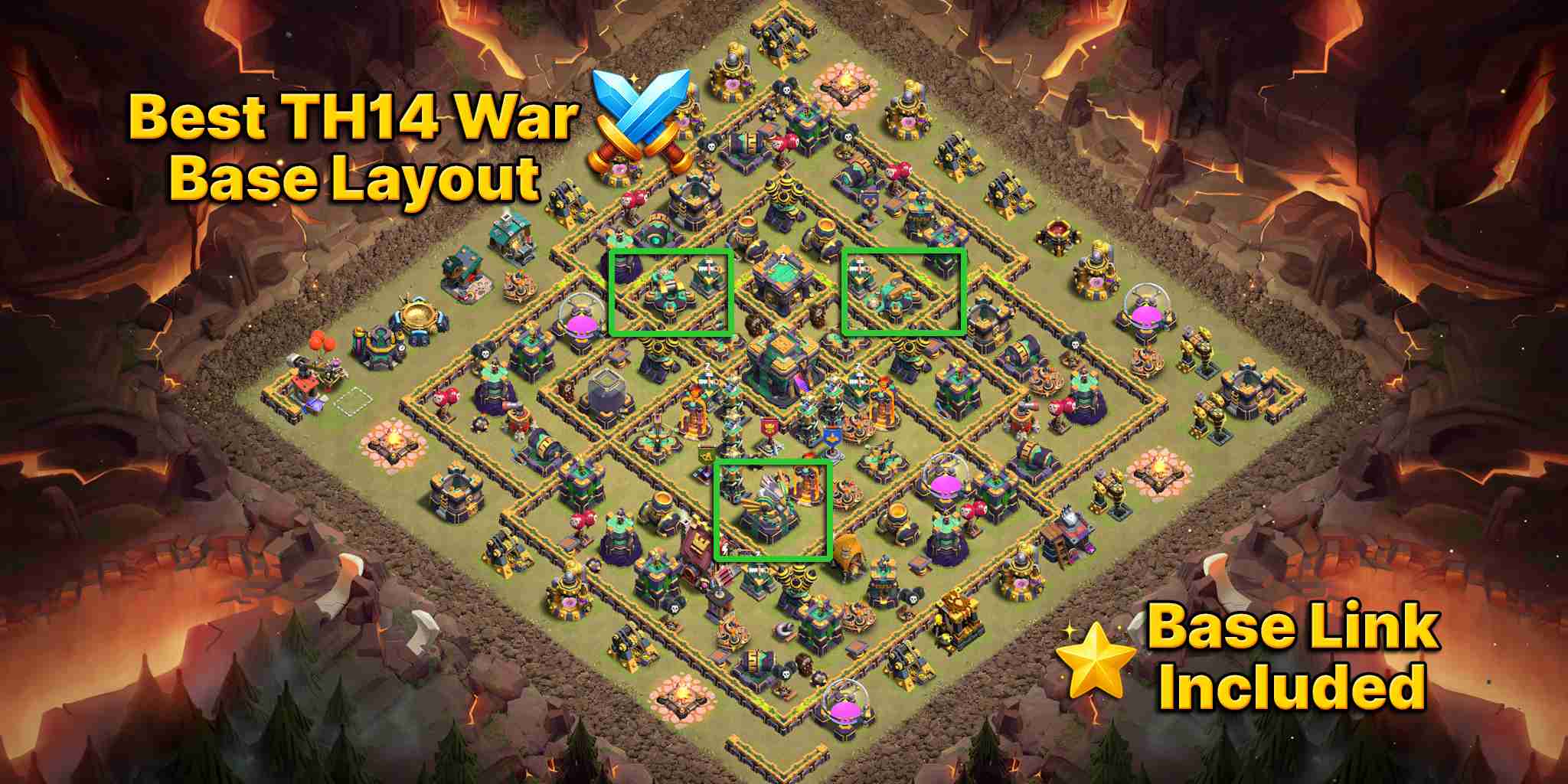 Best TH14 Base Design For Hybrid Defense