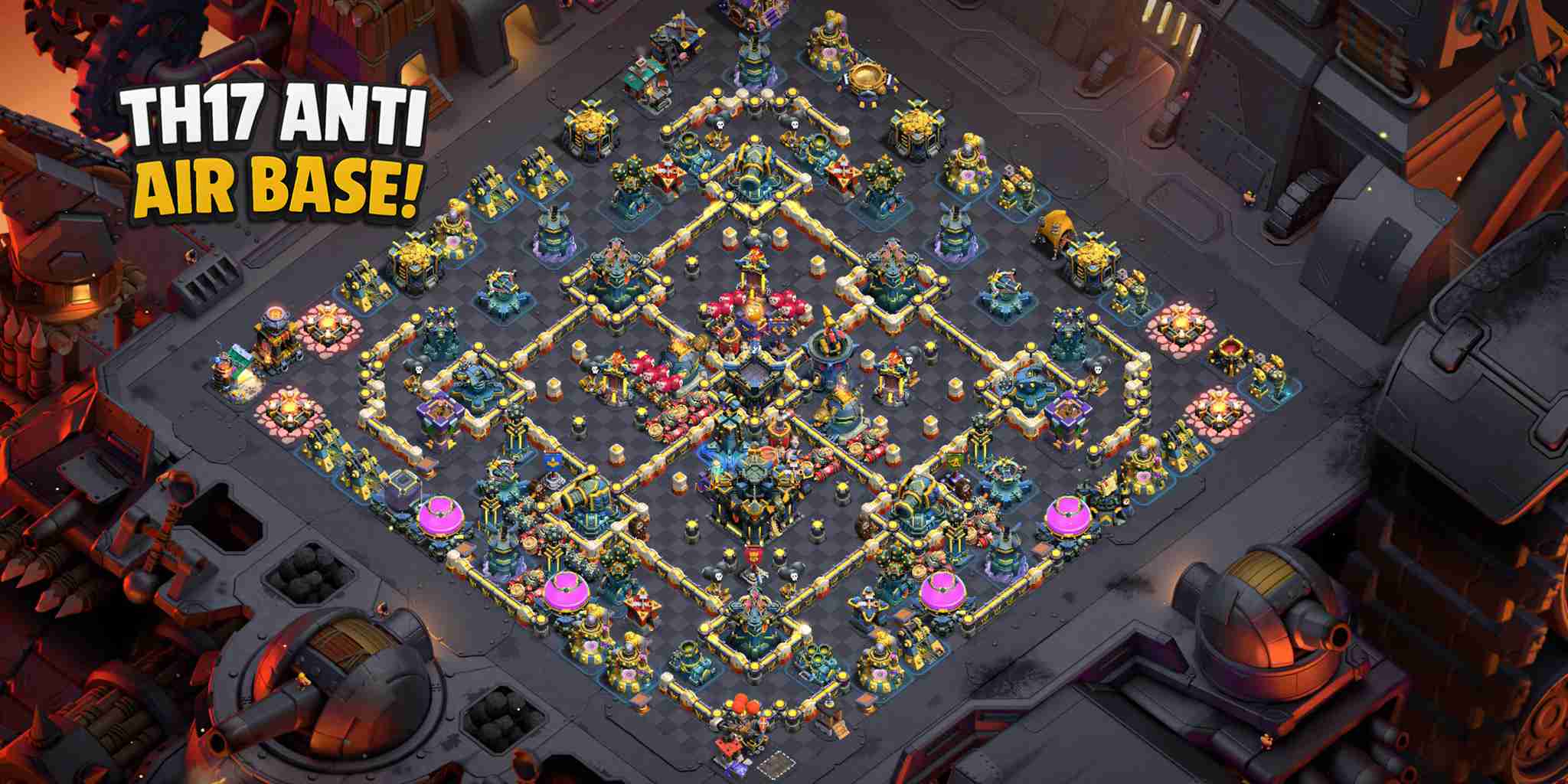 Top TH17 Anti Air Base Design