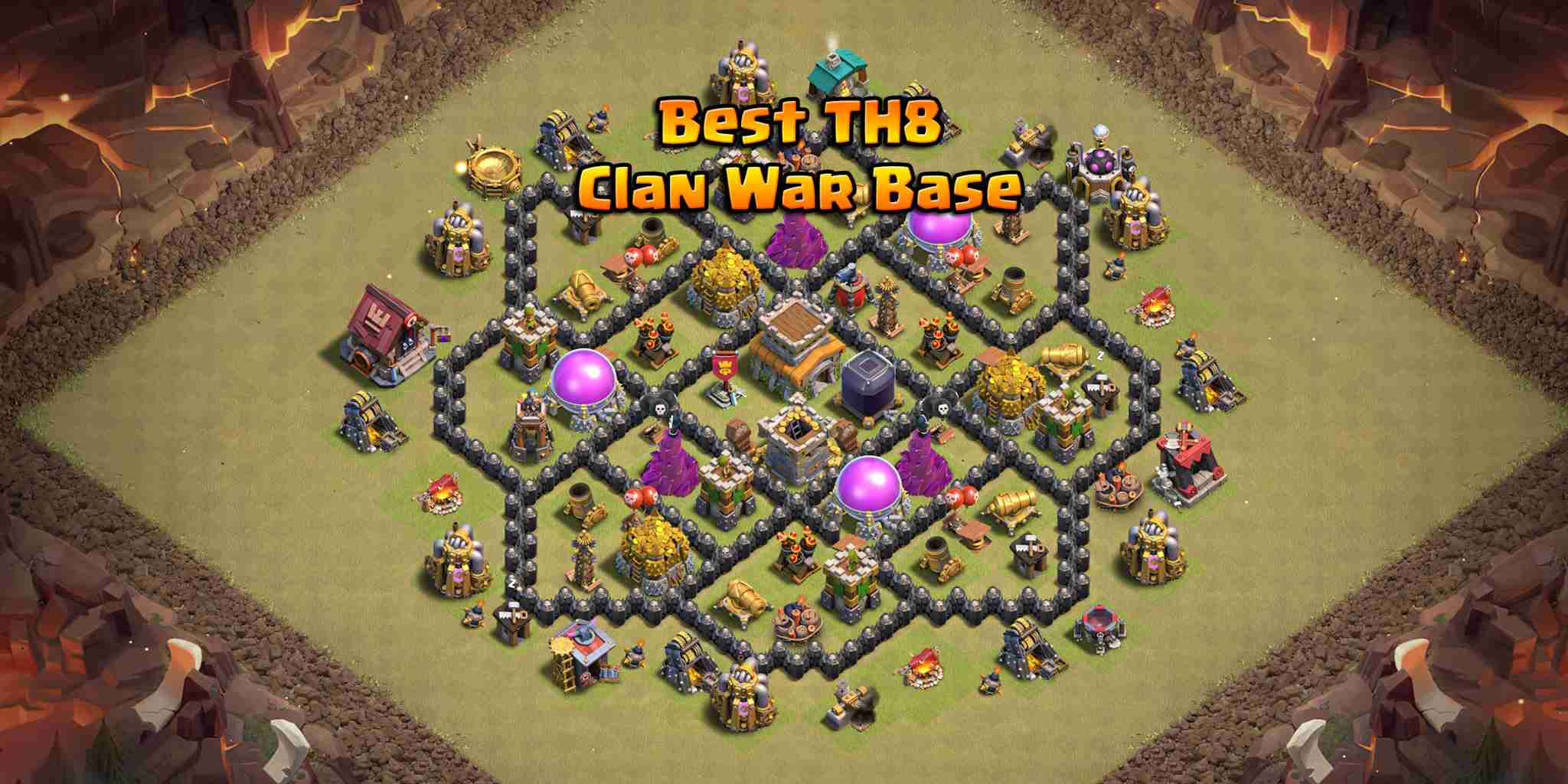 Best TH8 Clan War Layout