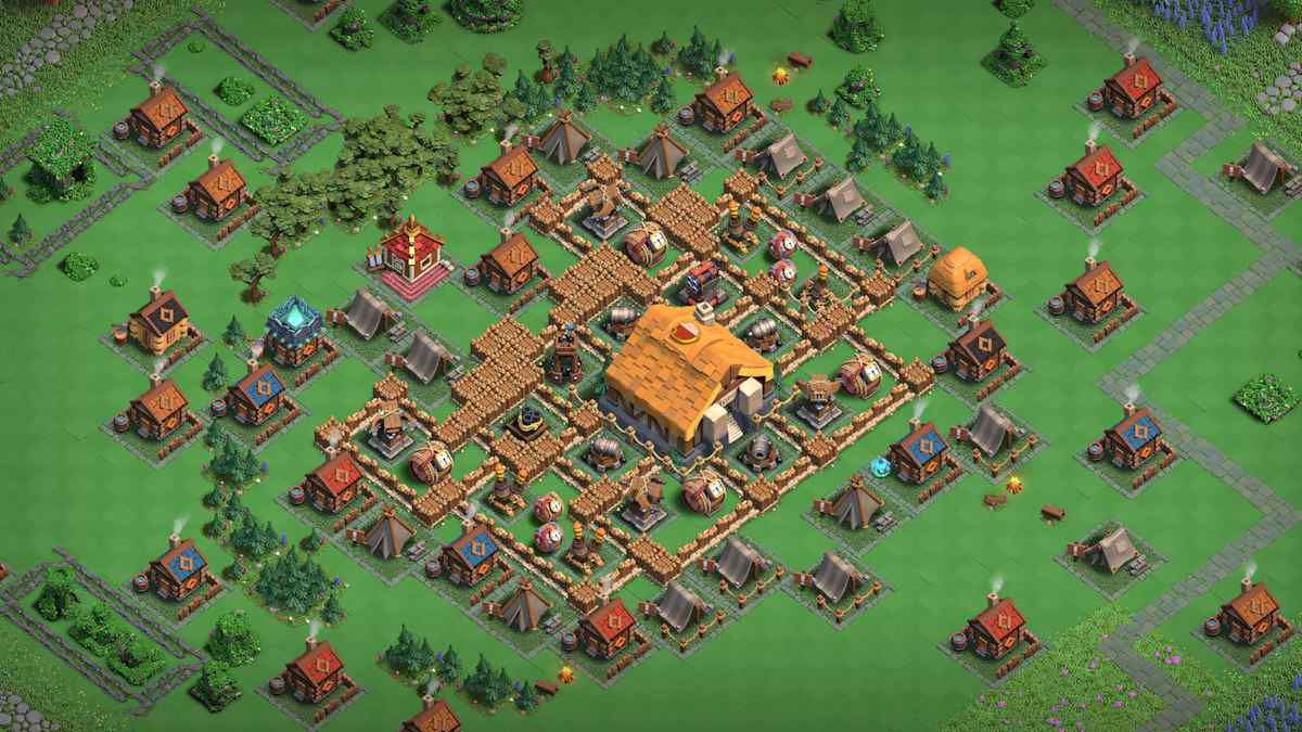 clash of clans capital hall 2 layout