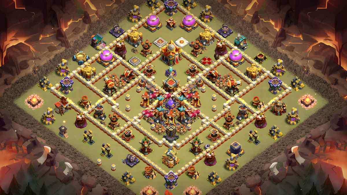 Strengthen Your Strategy with TH16 Hybrid Base – TH16 layout preview