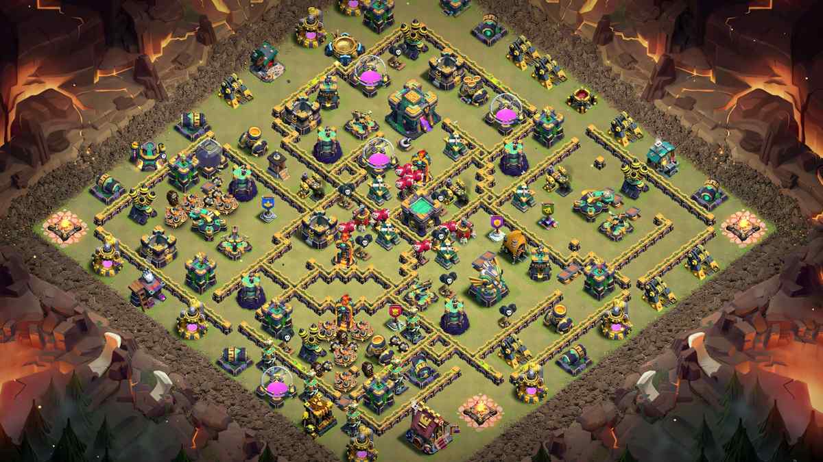 Strong TH14 Hybrid Base Layout – TH14 layout preview