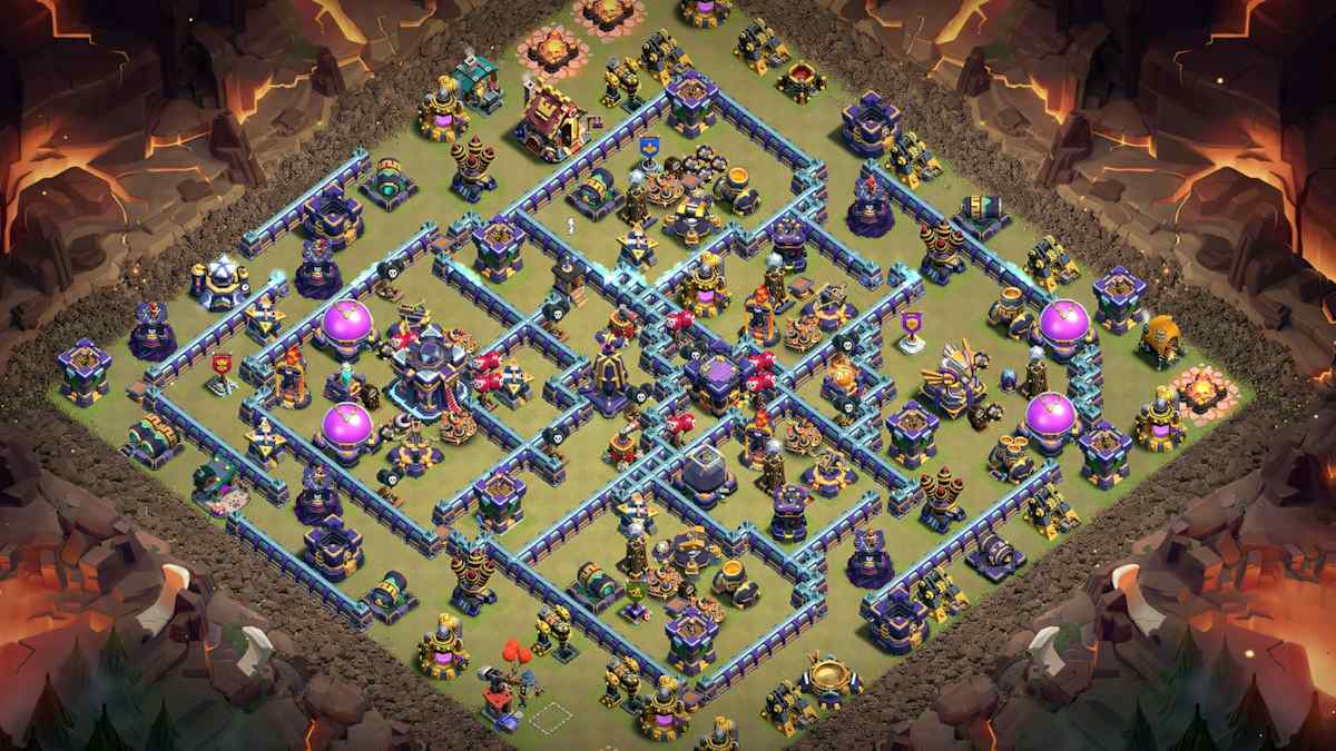 TH15 战略部落战阵型 #128 – TH15 布局预览