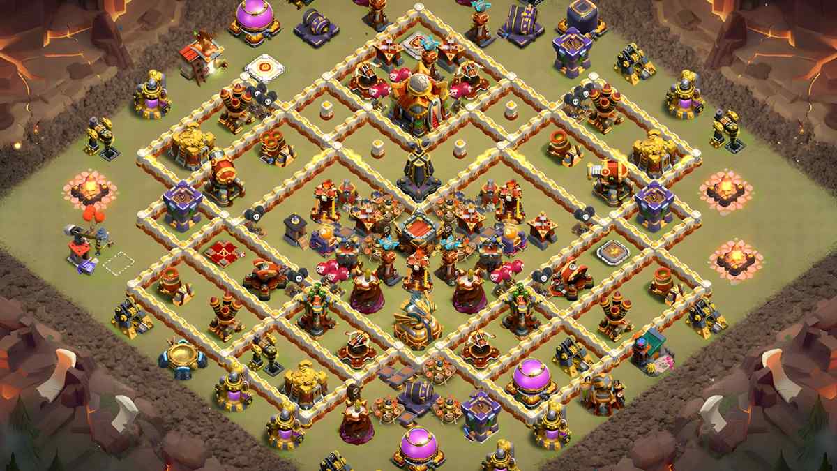 Strengthen Your Village with TH16 Hybrid Base – TH16 layout preview