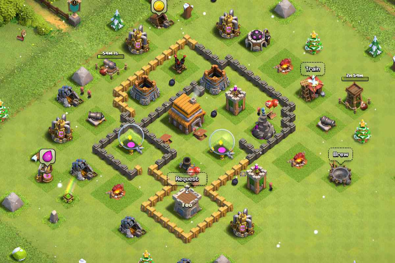 clash of clans best th5 base