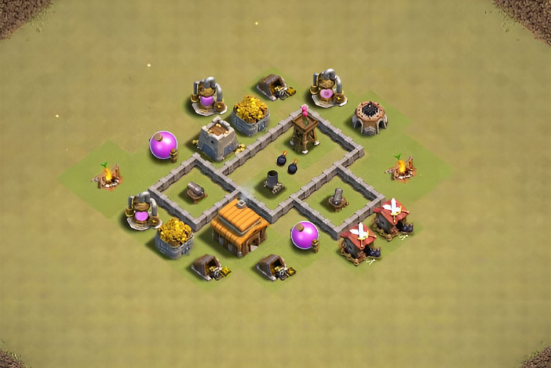 Best TH3 Base Layouts - Best Bases For Clash Of Clans