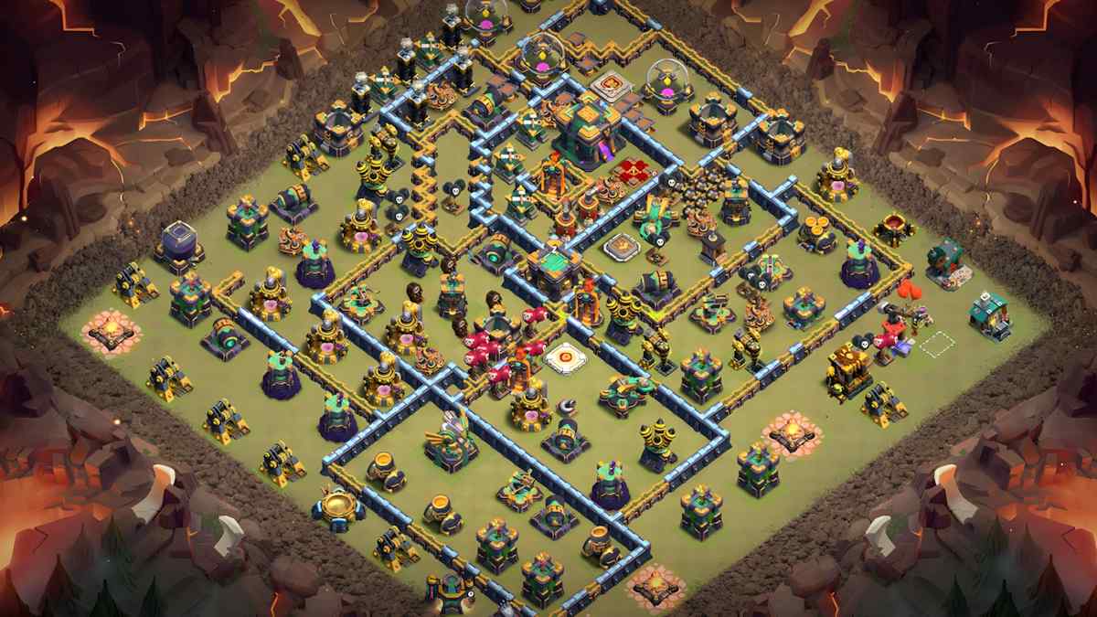 Boost Your Defense with TH14 Hybrid Base – TH14 layout preview