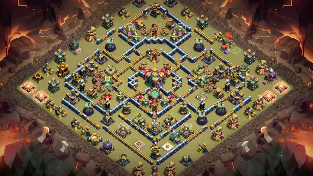 Strengthen Your Village with TH14 Hybrid Base – TH14 layout preview