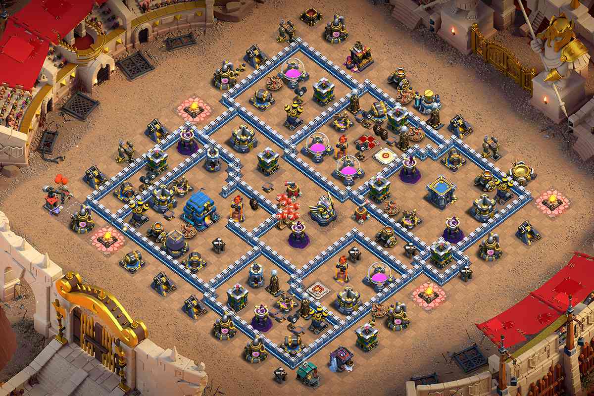 Hard TH12 COC Anti 3 Star Base Layout