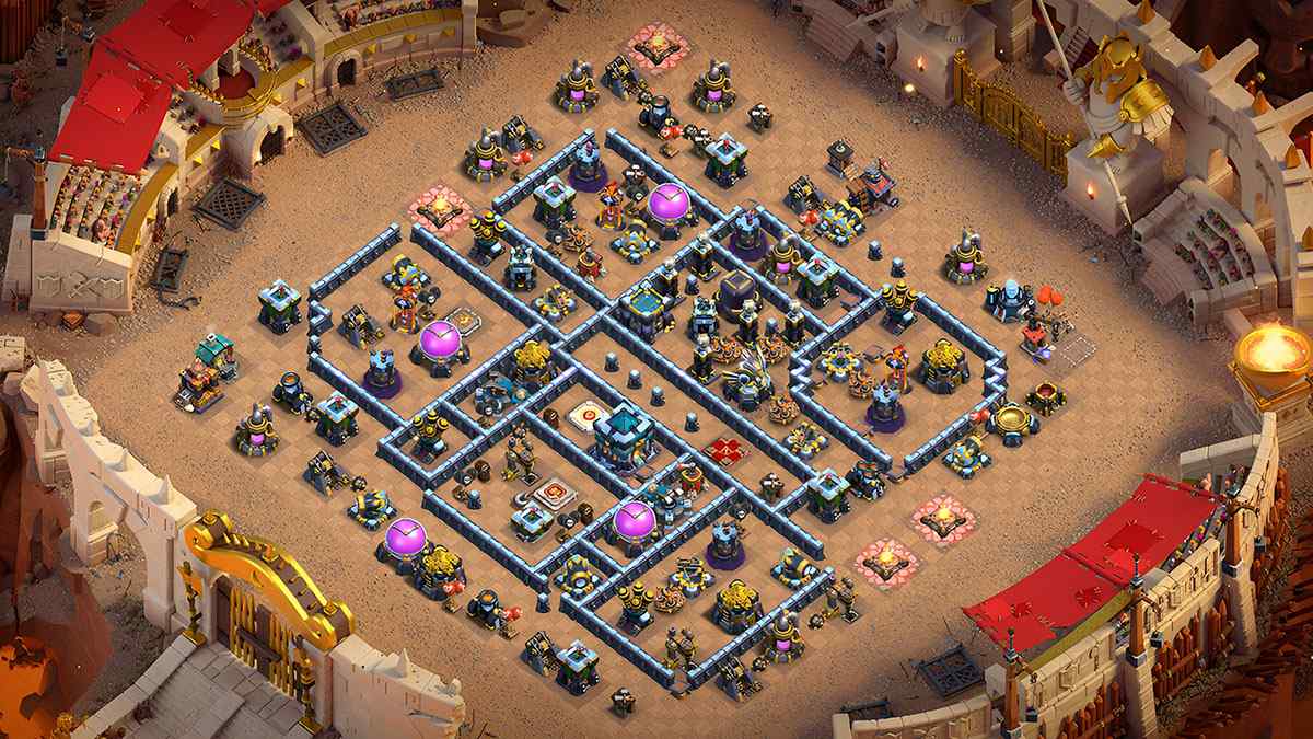 Enforteix el Teu Poble amb Base Híbrida TH13 – previsualització del disseny TH13