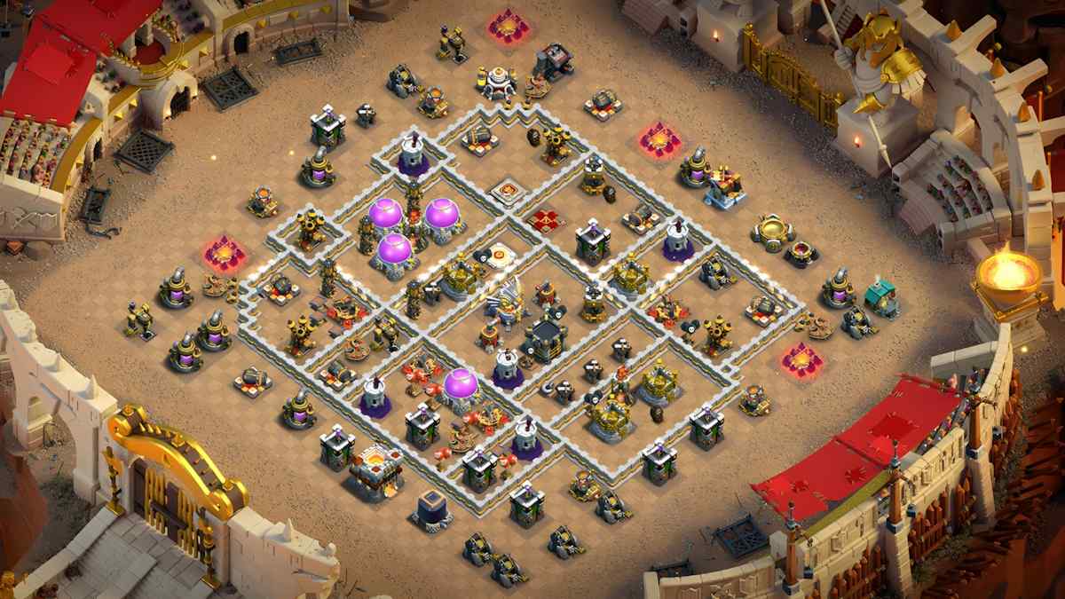 Maîtrisez les Guerres de Clans avec la Base de Guerre TH11 – aperçu du plan TH11