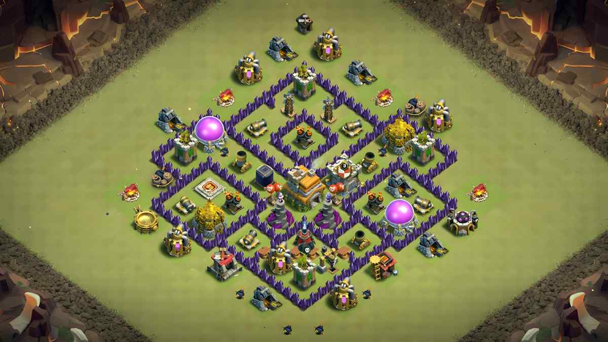 Strengthen Your Defense with TH7 Hybrid Base – TH7 layout preview