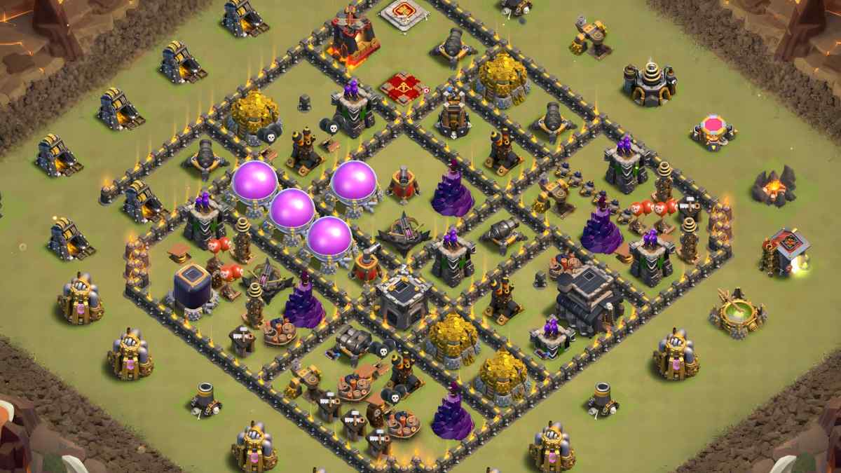 Base de Guerre TH9 Efficace – aperçu du plan TH9