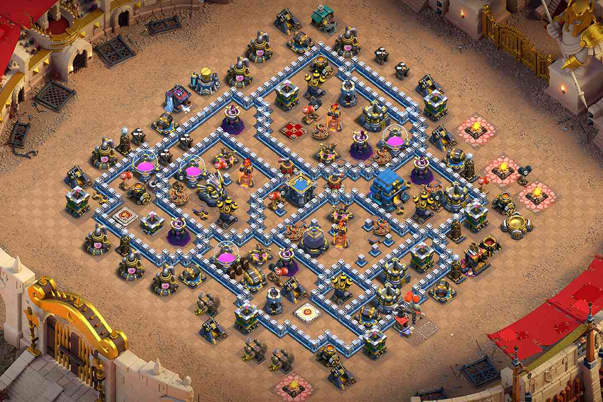 Max Town Hall Level 12 Anti 3 Star Base