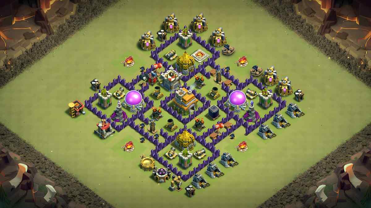 Effective TH7 Hybrid Base for Balanced Defense – TH7 layout preview