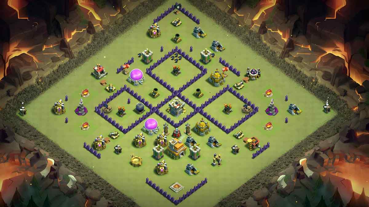 Achieve Victory with TH7 Hybrid Base – TH7 layout preview