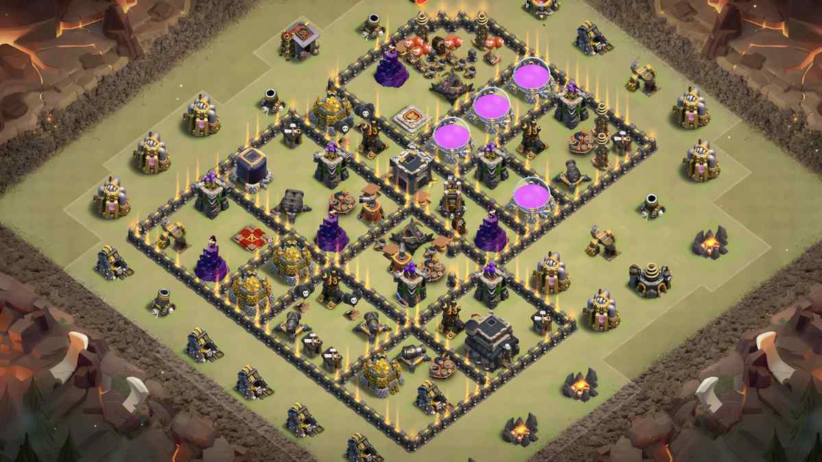 Optimisez votre défense avec la base de guerre TH9 – aperçu du plan TH9