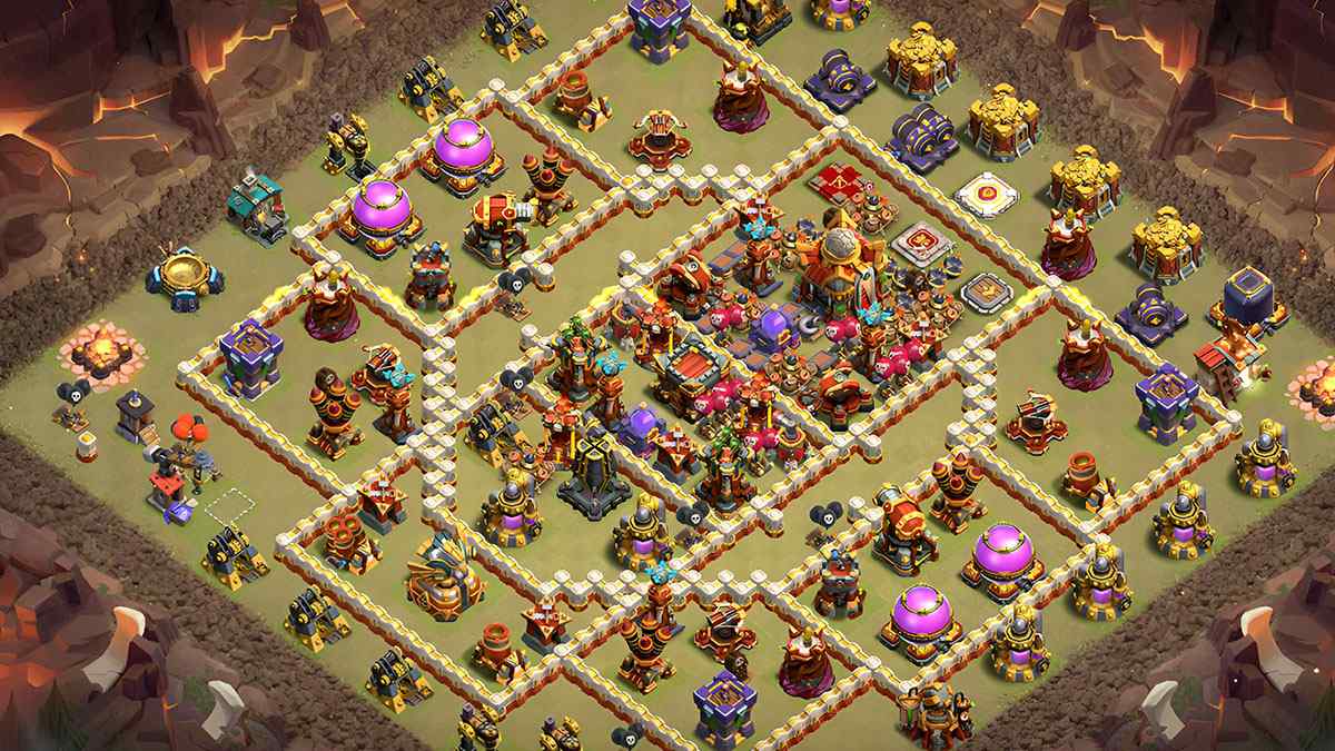 Enhance Your Village with TH16 Hybrid Base – TH16 layout preview