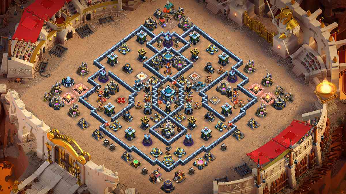 Unbeatable Town Hall 13 Base Design