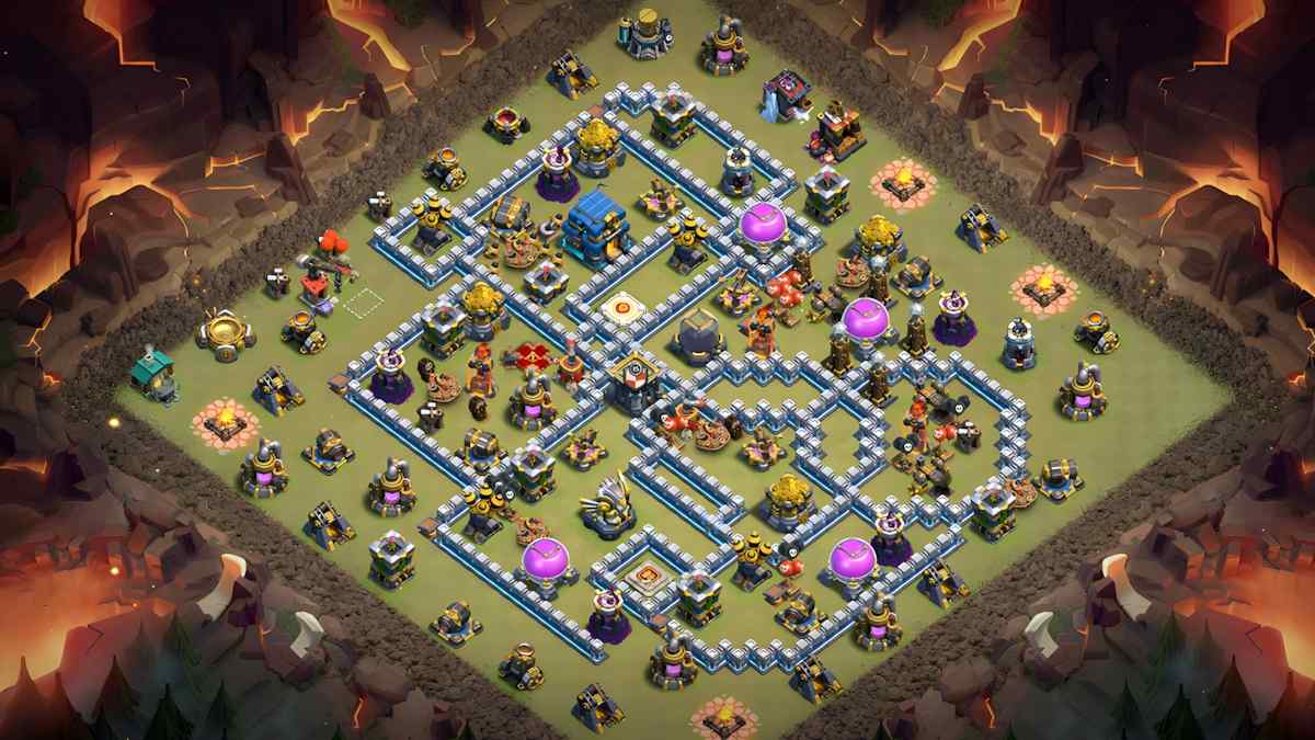 Enhance Your Defense with TH12 Hybrid Base – TH12 layout preview