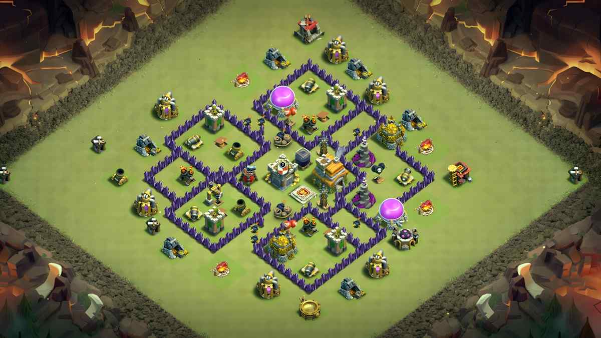TH7 वॉर बेस - प्रभावी रक्षा रणनीति – TH7 बेस डिज़ाइन प्रीव्यू