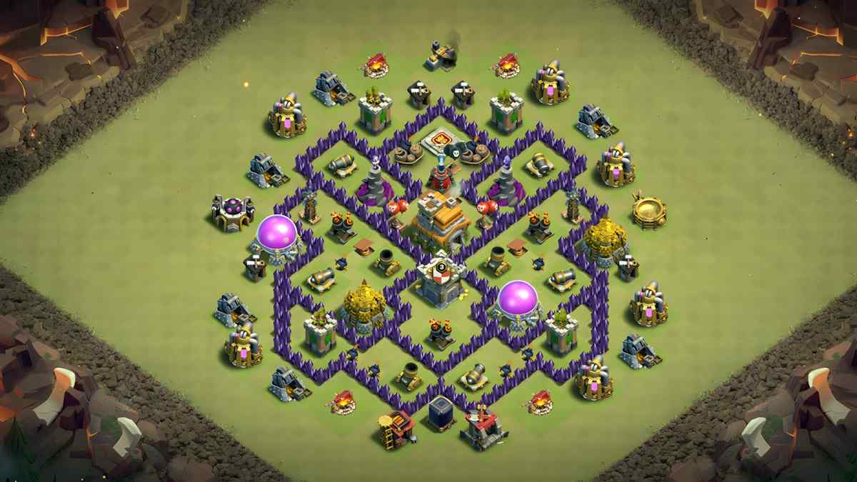 Best TH7 Hybrid Base Layout – TH7 layout preview