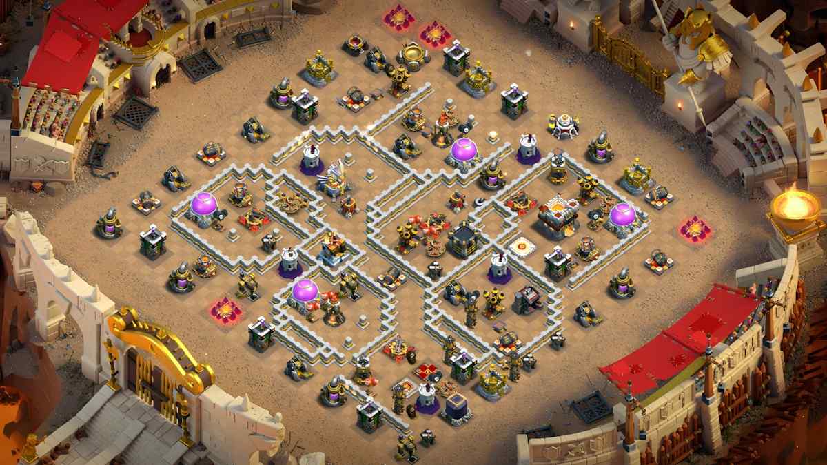 有效的 TH11 混合阵型 – TH11 布局预览