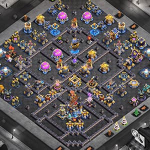 Meilleure base HDV 18 anti 3 étoiles pour les guerres de clans