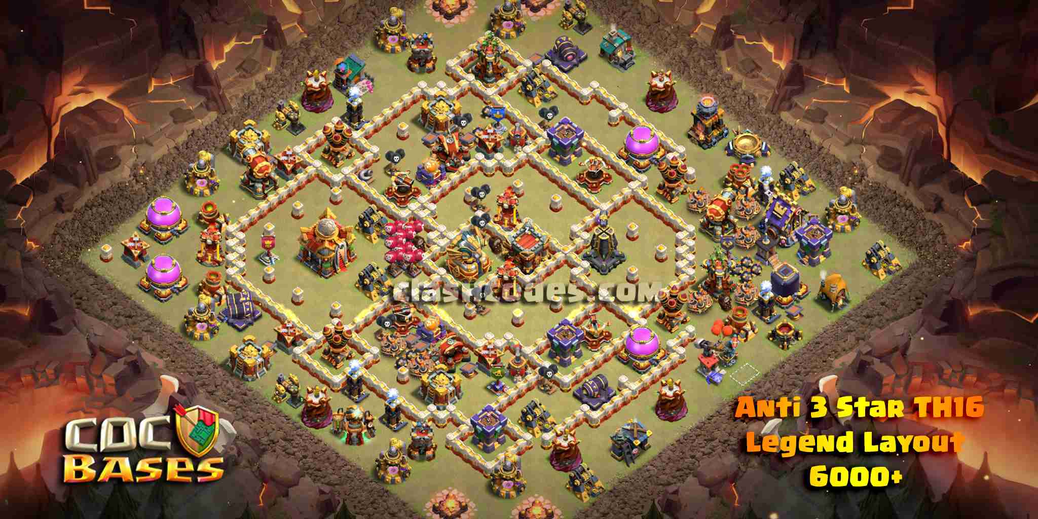 Anti 3 Stars COC TH17 Esport Dizi Layout