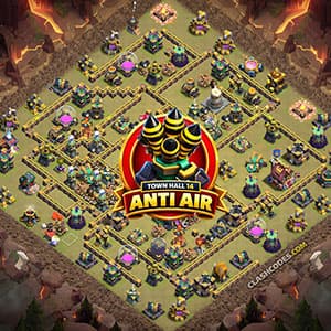 TH14 Anti-Air Defense Base Layout (Copy Link)