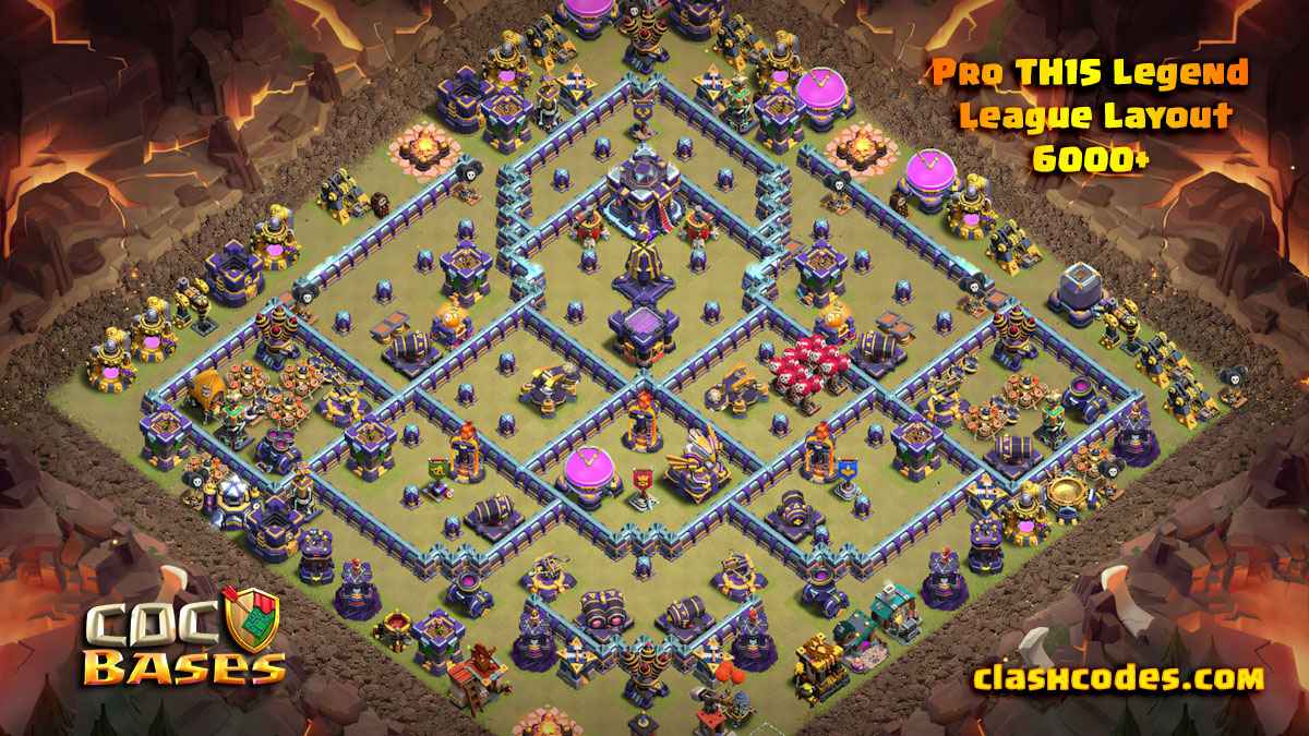 TH15 Legend War Base For Clashers