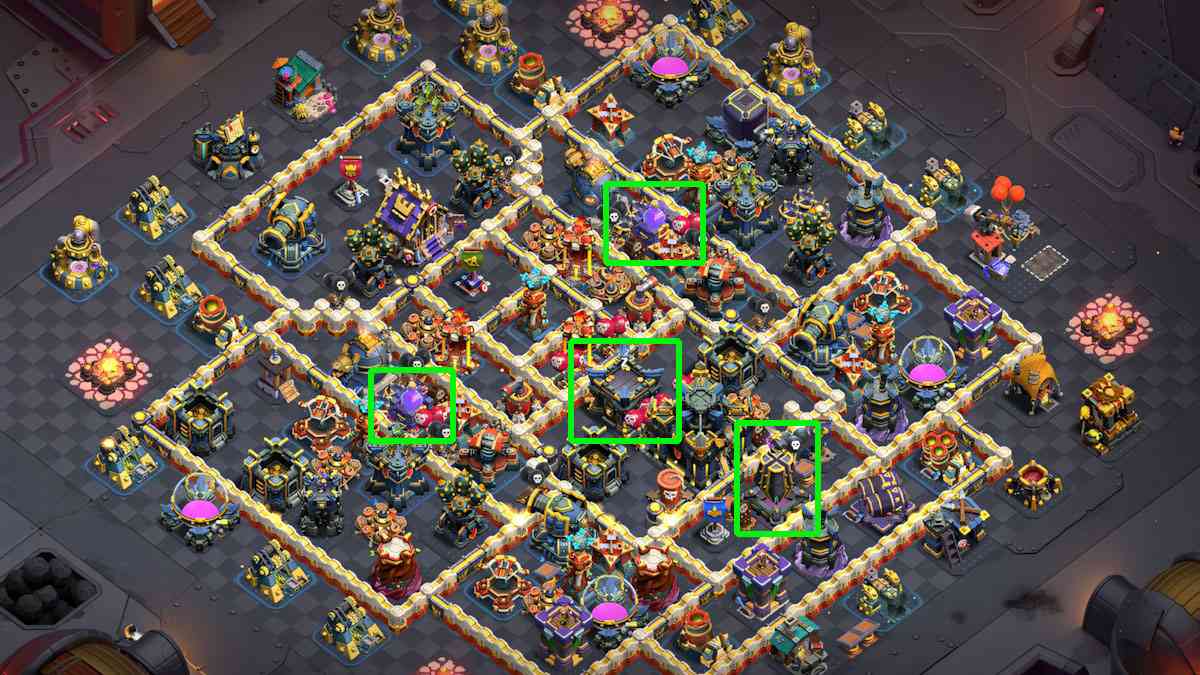 Base View TH17 Layout For Home Village For Defending Trophies