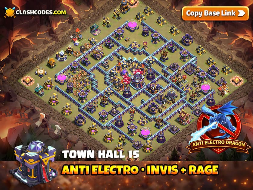 Strategically Superior TH15 Legend League Base: Anti 3-Star