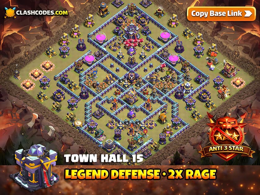 Legend League with TH15 Pro Base Design: Anti Everything