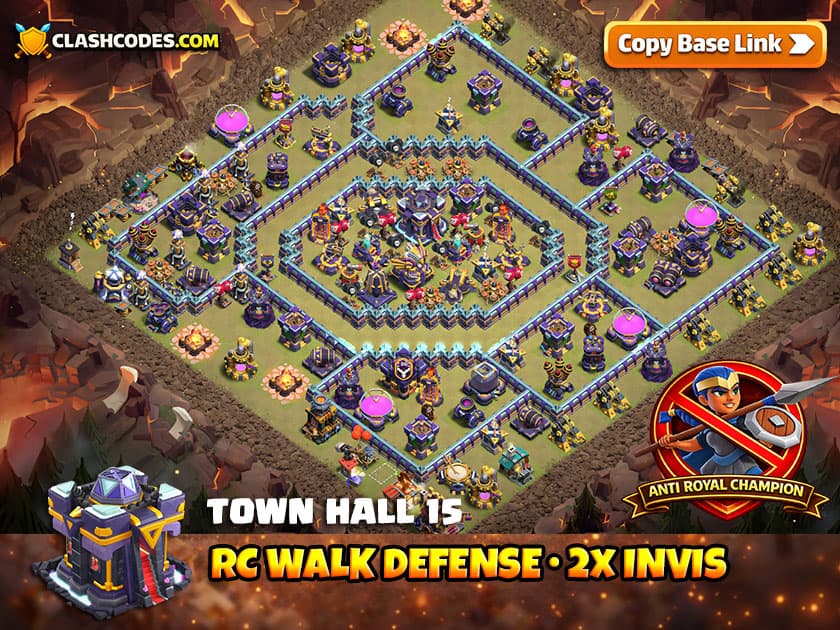 COC TH15 Base: Expertly designed Anti Queen Walk Layouts
