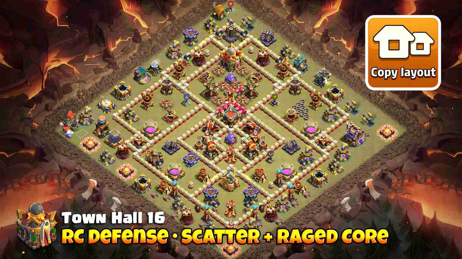 RC Walk defense with Raged Scattershots, Ricochet Cannon and early Tesla Farm