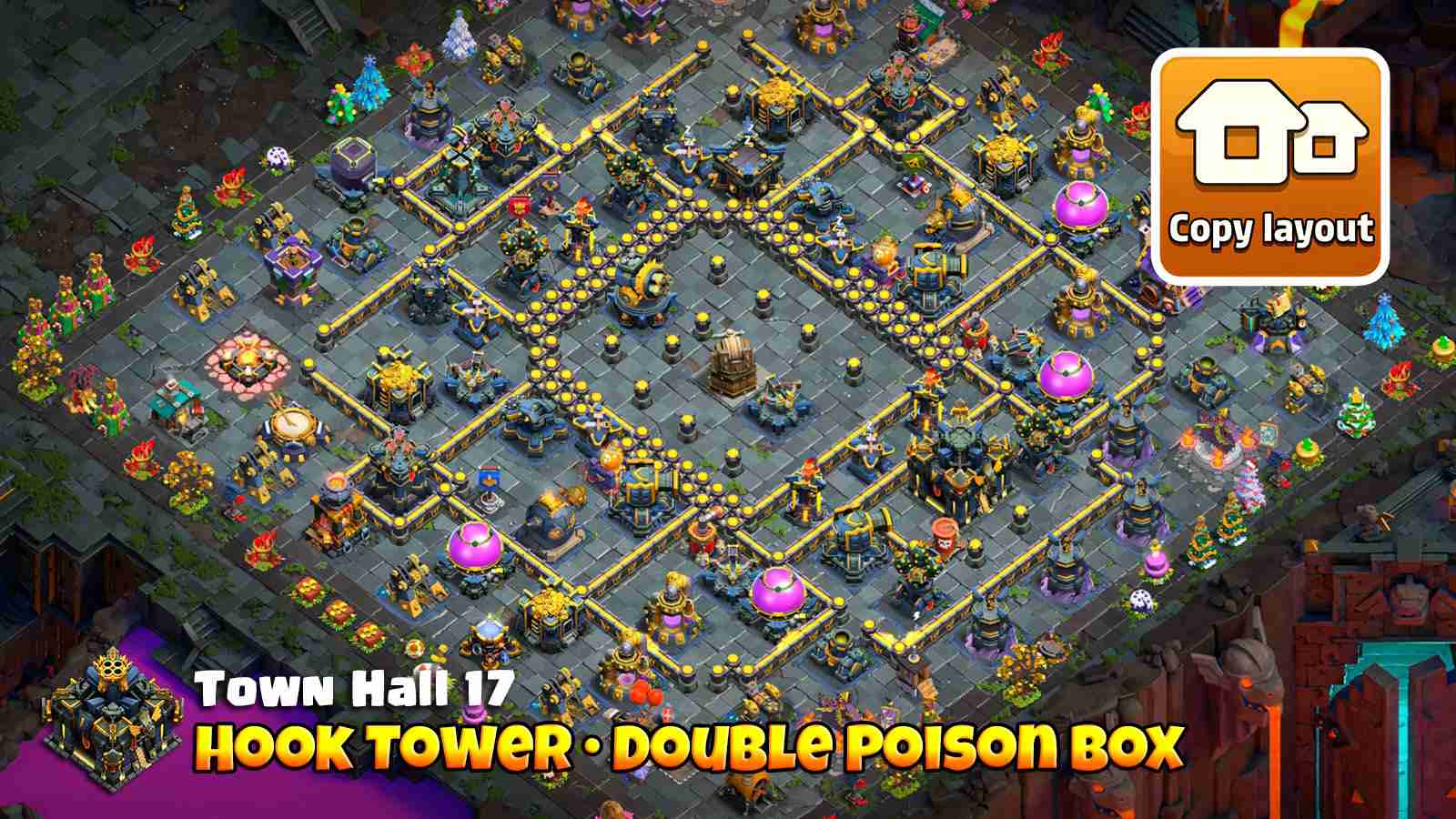 Hook Tower core design pulling troops into dead zones, Multigear Tower placed nearby