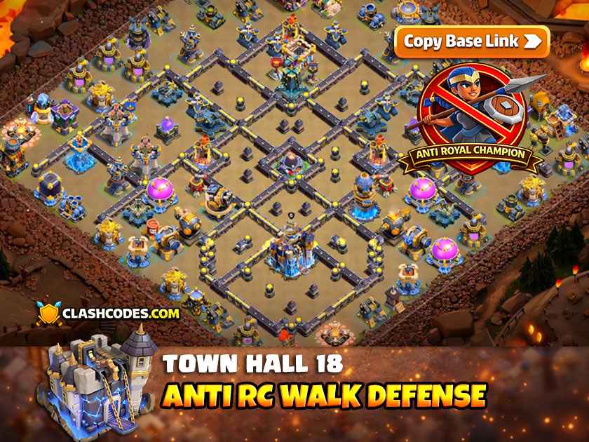 Layout for RC defense with Multi Gear and Ricochet Cannon at entry points