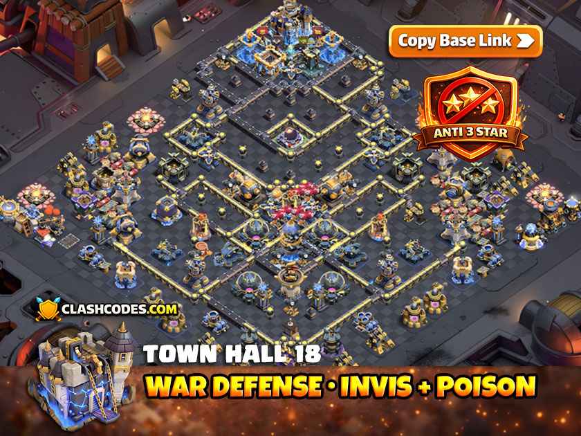 Base View TH18 War | Clash of Clans 2026