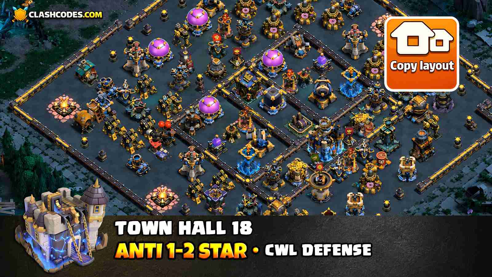 End Most TH18 attacks at 1-2 Stars in CWL (Dark Elixir Protected)