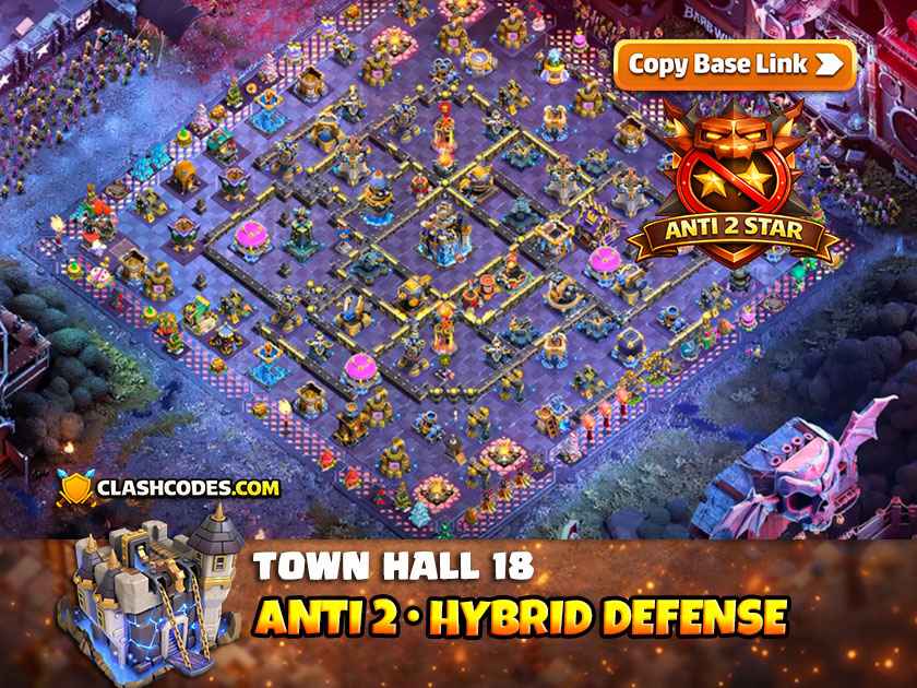 Layout for Home Village Defense with 2x Poison Towers