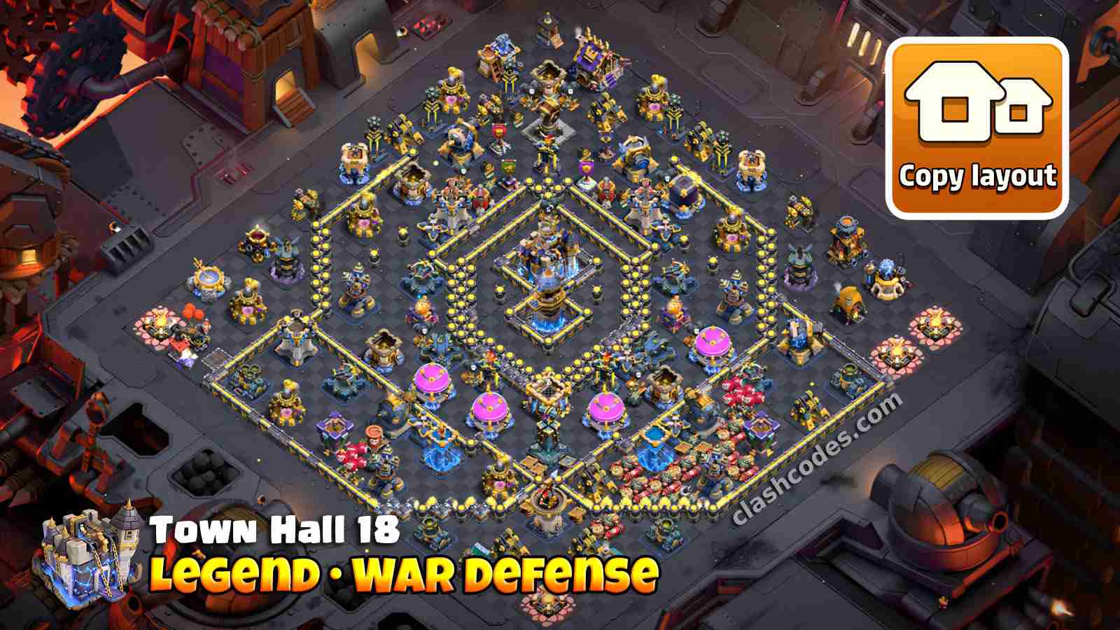 Core Revenge Tower Layout and large deadzones around it to defend ground and air troops